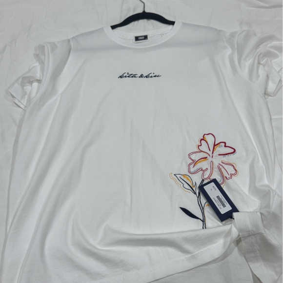 Kith White Tee with Floral Embroidery - Picture 1 of 1